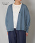 NNSL26001 12GG 1PLY LINEN/COTTON V-NECK 1BUTTON CARDIGAN