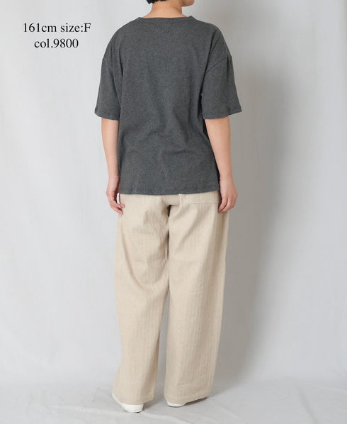 GNSL26011 ORGANIC COTTON JERSEY CREW-NECK T-SHIRTS