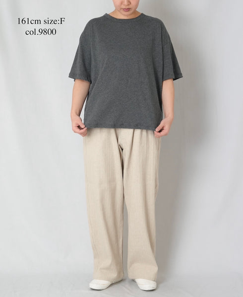 GNSL26011 ORGANIC COTTON JERSEY CREW-NECK T-SHIRTS