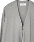 NNSL26001 12GG 1PLY LINEN/COTTON V-NECK 1BUTTON CARDIGAN