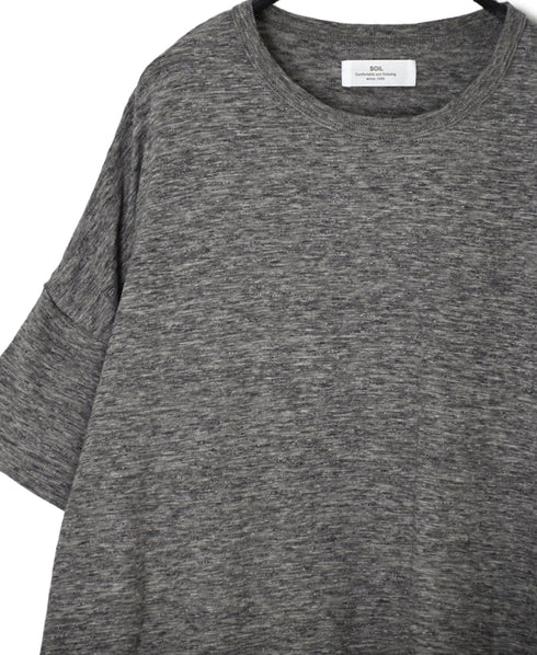 GNSL26001 SLUB VINTAGE CREW NECK T-SHIRTS