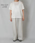 GNMDS26021 LINEN SINGLE JERSEY BOAT NECK T-SHIRTS