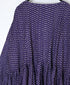 INMDS26082 80s VOILE SQUARE BLOCK PRINT MINI PINTUCK PULLOVER DRESS