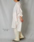 INAM2503G3D 30s GAUZE OVERDYE UTILITY BANDED COLLAR LONG SHIRT
