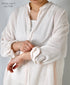 INAM2503G3D 30s GAUZE OVERDYE UTILITY BANDED COLLAR LONG SHIRT