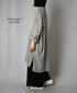 INAM2503G3D 30s GAUZE OVERDYE UTILITY BANDED COLLAR LONG SHIRT
