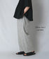 INMDS26106 80s COTTON FLOWER BLOCK PRINT 2TUCK TAPERED EASY PANTS