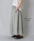 INMDS26105 80s COTTON FLOWER BLOCK PRINT GATHERED SKIRT