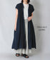 INMDS26105 80s COTTON FLOWER BLOCK PRINT GATHERED SKIRT