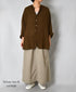 INHT2514CLD COTTON LINEN PLAIN OVERDYE EASY SKIRT