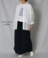 INHT2514CLD COTTON LINEN PLAIN OVERDYE EASY SKIRT