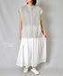 NSL26025 80s COTTON VOILE PLAIN GATHERED SKIRT