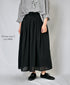NSL26025 80s COTTON VOILE PLAIN GATHERED SKIRT
