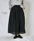 NSL26025 80s COTTON VOILE PLAIN GATHERED SKIRT