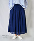 NSL26025 80s COTTON VOILE PLAIN GATHERED SKIRT