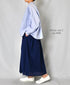 NSL26025 80s COTTON VOILE PLAIN GATHERED SKIRT