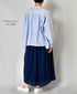 NSL26025 80s COTTON VOILE PLAIN GATHERED SKIRT