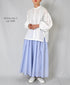 NSL26015 80s COTTON VOILE STRIPE CULOTTES