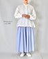 NSL26015 80s COTTON VOILE STRIPE CULOTTES