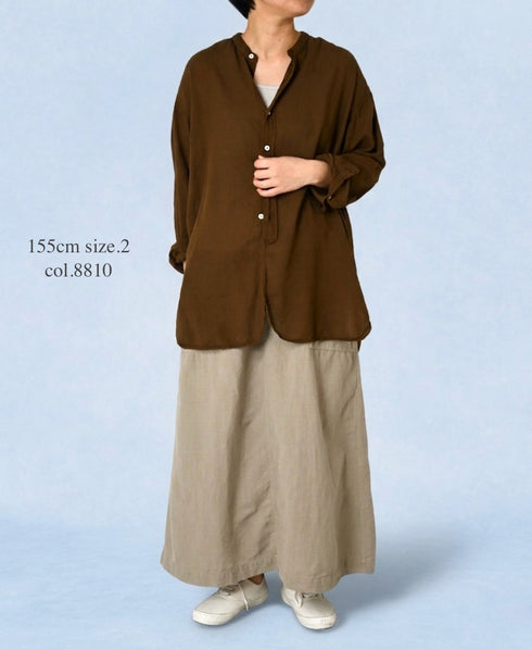 INAM2501G3D 30s GAUZE OVERDYE UTILITY SHIRT
