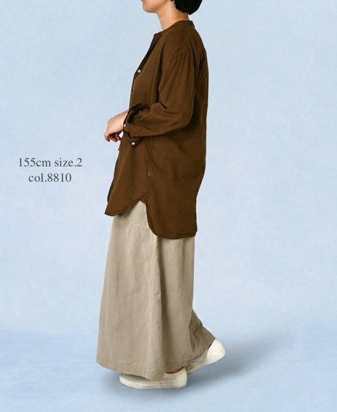 INAM2501G3D 30s GAUZE OVERDYE UTILITY SHIRT