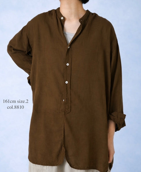 INAM2501G3D 30s GAUZE OVERDYE UTILITY SHIRT
