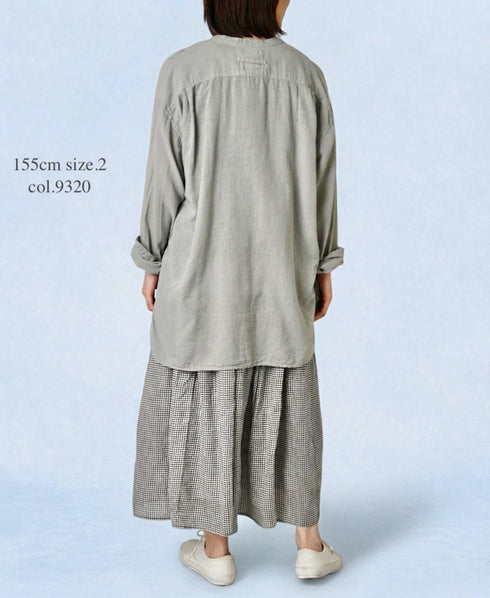 INAM2501G3D 30s GAUZE OVERDYE UTILITY SHIRT