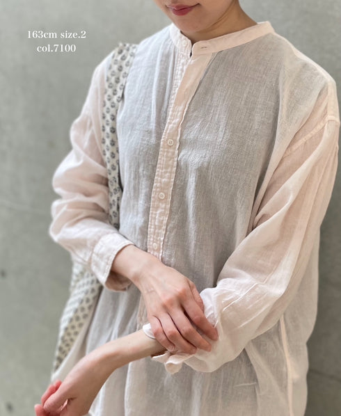 INAM2501G3D 30s GAUZE OVERDYE UTILITY SHIRT