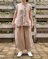 INMDS26001D 60s AUTOLOOM LINEN PLAIN OVERDYE FRENCH/SL FRILL COLLAR SHIRTS