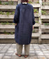 INMDS26002D 60s AUTOLOOM LINEN PLAIN OVERDYE FRILL COLLAR LONG SHIRTS