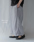 INMDS26005D 60s AUTOLOOM LINEN PLAIN OVERDYE EASY PANTS