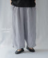 INMDS26005D 60s AUTOLOOM LINEN PLAIN OVERDYE EASY PANTS
