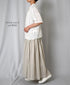 NMDS26271 80s POWER LOOM LINEN PLAIN LACE PINTUCK HALF/SLEEVE 2WAY SHIRT