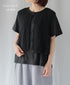 GNMDS26021 LINEN SINGLE JERSEY BOAT NECK T-SHIRTS