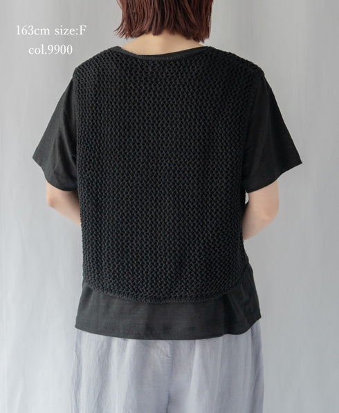 GNMDS26021 LINEN SINGLE JERSEY BOAT NECK T-SHIRTS