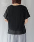 GNMDS26021 LINEN SINGLE JERSEY BOAT NECK T-SHIRTS