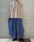 INMDS26001D 60s AUTOLOOM LINEN PLAIN OVERDYE FRENCH/SL FRILL COLLAR SHIRTS