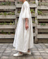 INMDS26004D 60s AUTOLOOM LINEN PLAIN OVERDYE BACK OPENING PULLOVER DRESS WITH MINI PINTUCK