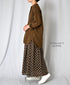 NSL26057 80s COTTON VOILE DOT PRINT PATCHWORK GATHERED SKIRT