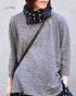 NSL26058 80s COTTON VOILE DOT PRINT TRIANGLE STOLE