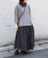 NSL26058 80s COTTON VOILE DOT PRINT TRIANGLE STOLE