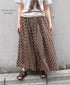 NSL26057 80s COTTON VOILE DOT PRINT PATCHWORK GATHERED SKIRT