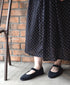 NSL26054 80s COTTON VOILE DOT PRINT BANDED COLLAR S/SL DRESS