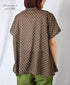 NSL26051 80s COTTON VOILE DOT PRINT BANDED COLLAR FRENCH/SL SHIRT