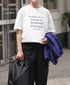 ANHT2601P01 CREW NECK T-SHIRT "WORK USE ONLY"PRINT