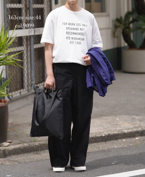 ANHT2601P01 CREW NECK T-SHIRT "WORK USE ONLY"PRINT