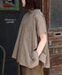NSL26032 COTTON SLUB SMALL FLOWER PRINT BACK OPENING STAND COLLAR SHIRT