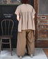 NSL26045 COTTON SILK PLAIN WIDE EASY PANTS