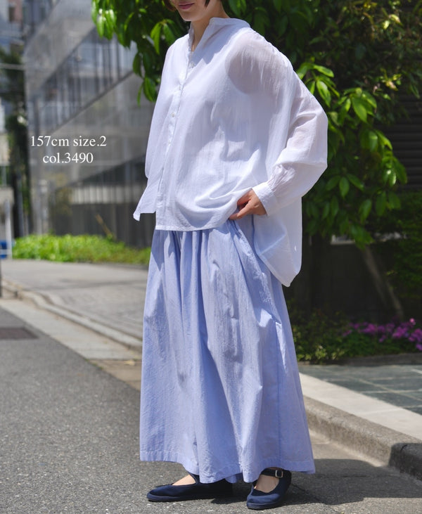 NSL26015 80s COTTON VOILE STRIPE CULOTTES