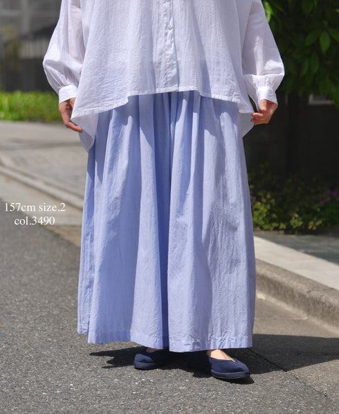 NSL26015 80s COTTON VOILE STRIPE CULOTTES